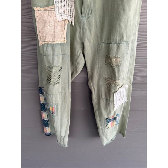 POL patchwork distressed pants - Picture 3 of 7
